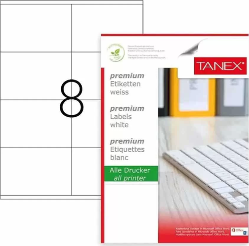 Laser Etiket Kod Tw 2408 105mm x 72mm