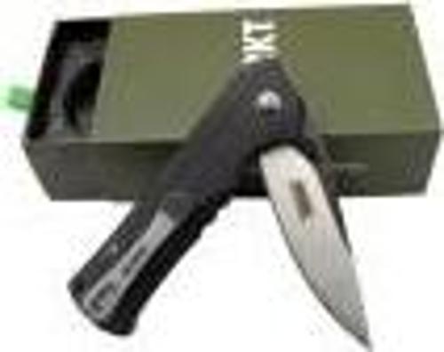 Crkt Muskie 202 BK Siyah Kamp / Outdoor Çakı 18 cm - Yarı Otomatik, Kemerlikli, Kutulu