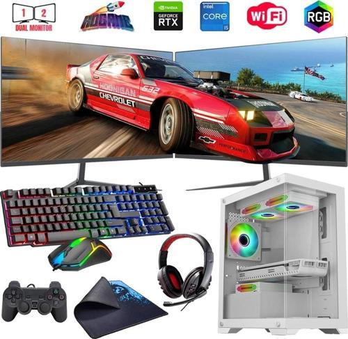 I5 13400F 32GB DDR4 1TB M2 8GB RTX3050 Çift 24" Monitörlü (Gaming SET)