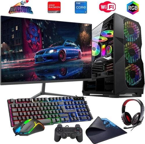 I5 14400F 32GB DDR4 1TB M2 8GB RX580 24" Mon. Oyun Bilgisayarı (Gaming SET)