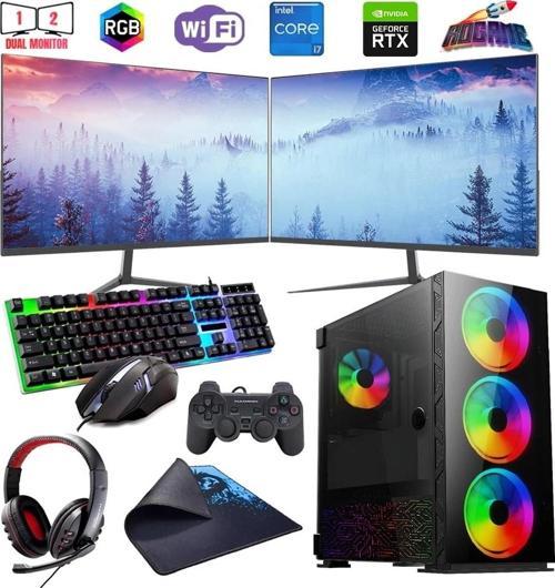 İ7 12700F 16GB DDR4 480SSD 12GB RTX3060 Çift 24" Mon. Oyun Bilgisayarı (Gaming SET)