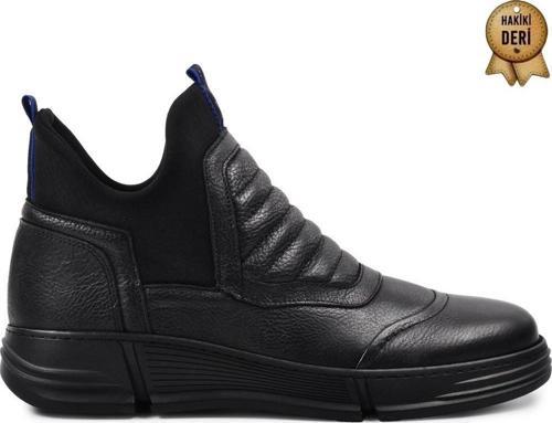 5761  DERİ DÜZ TABAN STREÇLİ GENÇ ERKEK BOT