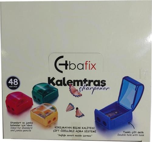 Kalemtıraş Klasik Çift Delikli Kapaklı Ts826-B (48 Li Paket)
