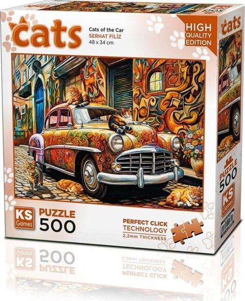 Puzzle 500 Parça Cats Of The Car 20073