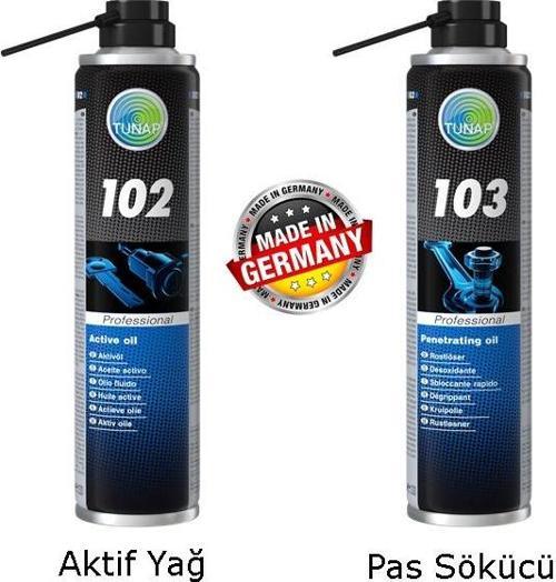 Tunap MP102-103 Set Yağ&Pas Sökücü 400+400 ml