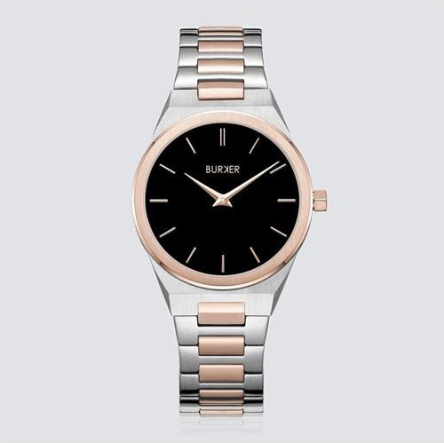 Emma Black Rose Gold Silver Kadin Kol Saati