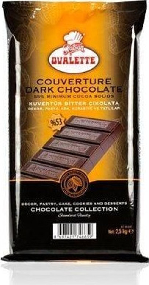 Bitter Kuvertür Extra Çikolata 2,5 Kg