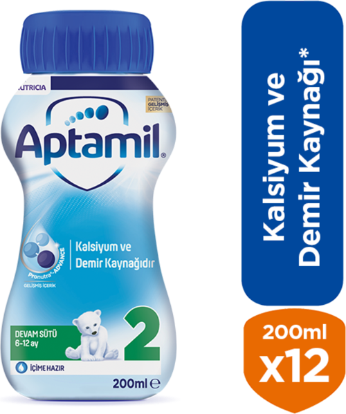 Sıvı Devam Sütü 2 No 200 ml x 12 Adet