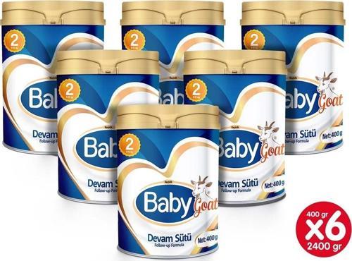 2 Keçi Sütü Bazlı Devam Sütü 400  gr x 6 Adet