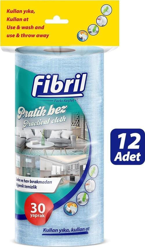 Çok Amaçlı Pratik Rulo Bez 30 Yaprak X 12 Adet