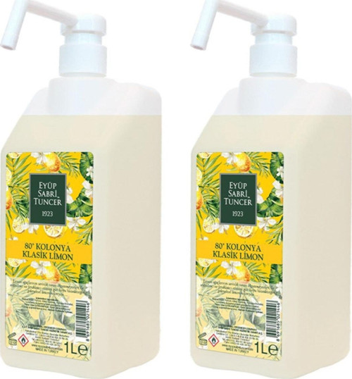 Klasik Limon Kolonyası Sprey Başlıklı 1 lt x 2