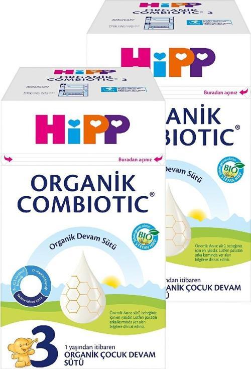 3 Combiotic Organik Devam Sütü 800 gr x 2 Adet