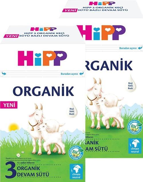 3 Organik Keçi Sütü Bazlı Devam Sütü 400 gr x 2 Adet