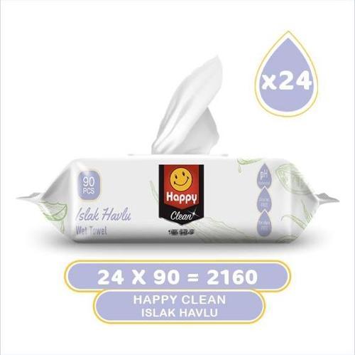 Clean Islak Havlu 90 lı x 24 Adet (2160 Yaprak)