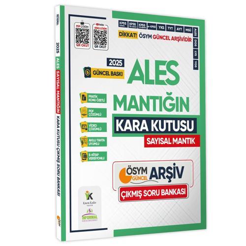 2025 ALES SAYISAL Mantık Kara Kutu Konu Özetli Dijital Çözümlü ÖSYM Çıkmış Soru Havuzu Bankası