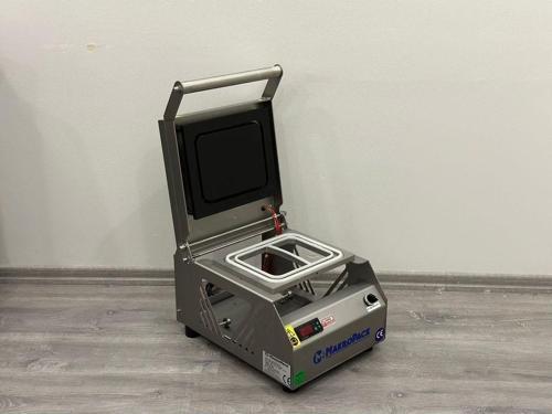 Manuel Kase Yapıştırma Makinesı Paslanmaz 2 Gözlü Tabak Yemek Kapatma Makinesi