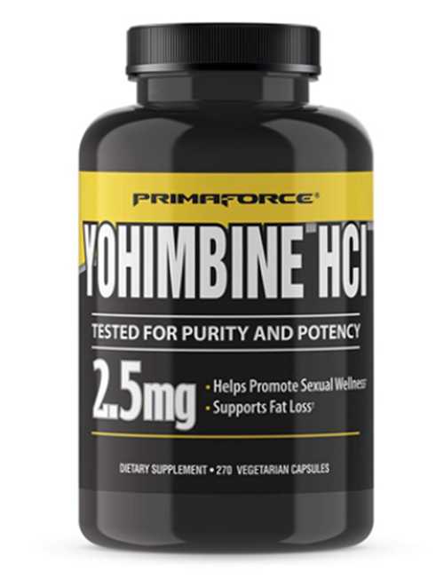 PrimaForce Yohimbine HCl, Weight Loss Supplement 2,5mg (270 Capsules).Usa Version 3547