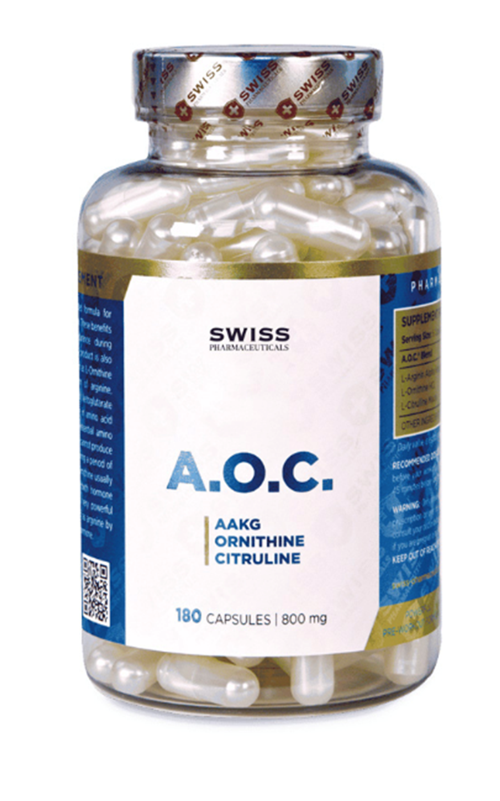 ceuticals AOC Arginine Alpha-Ketoglutarate, L-Citrulline Malate, L-ornithine 180 Capsul