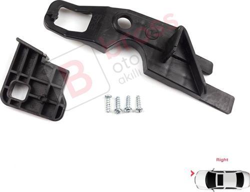 Peugeot 301 2012-2017 Makyajsız Kasa 9675138980 İçin Sağ Ön Taraf Far Ayak Yuva Tutucu Tamir Seti