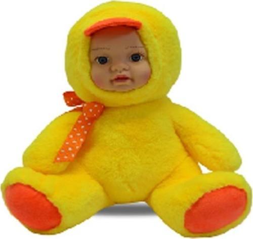 Bebek Yüzlü Sevimli Ördek Peluş Oyuncak 35 cm Sarı