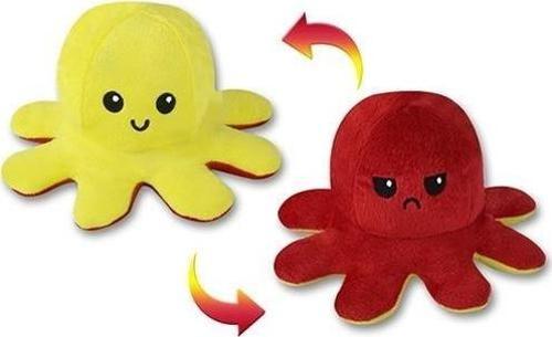 Mood Değiştiren Ahtapot Yastık Çift Yüzlü Ahtapot Peluş 20 Cm - Uyku Ve Oyun Arkadaşı Peluş Oyuncak