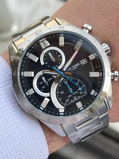 Çelik Kordon 3 Atm Suya Dayanıklı 2 Yıl Garantili Erkek Kol Saati ETJ.3.10014.1