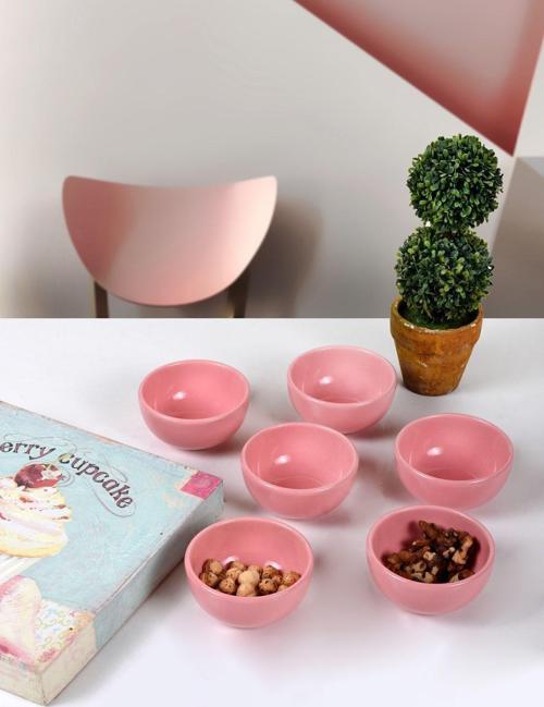 Bulut Pembe Çerezlik/Sosluk 8 Cm 6 Adet