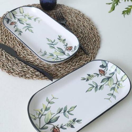 Keraart Çiçek Bahçesi Noyan Kayık Tabak 28 Cm 2 Adet 18941