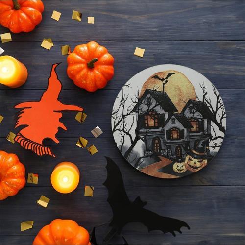 Keraart Halloween Blue Castle Servis Tabağı 26 Cm 19952