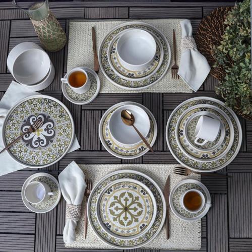 Timeless Brown Stackable Yemek / Kahvaltı Takımı 20 Parça 4 Kişilik 21972-73