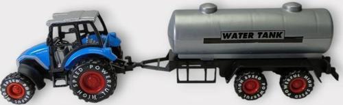 Çek Bırak Römorklu Traktör 25Cm - Mavi Su Tankı