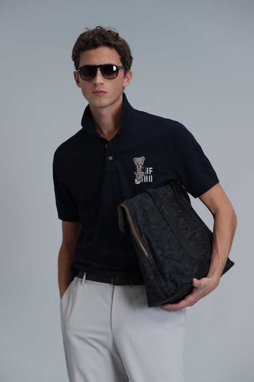 Crystal Smart Erkek Polo Tişört Lacivert