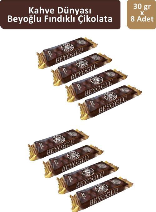Beyoğlu Sütlü Fındıklı Çikolata 30 gr x 8 Adet