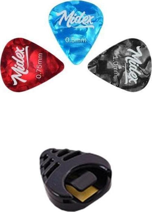 PN-3 3'lü Gitar Penası 1 Ad Pena Kutusu Hediye (0.46mm, 0.73mm, 1.00mm)