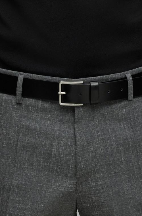 Calf Model Orijinal Hakiki Deri Erkek Kumaş Kanvas Kot Pantolon İçin Uygun Tek Parça Deri 1.Sınıf Si