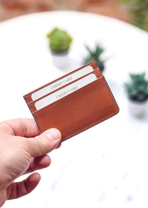 Gerçek Hakiki Deri Unisex Kredi Kartlık Cüzdan Portföy Süper İnce Model Slim