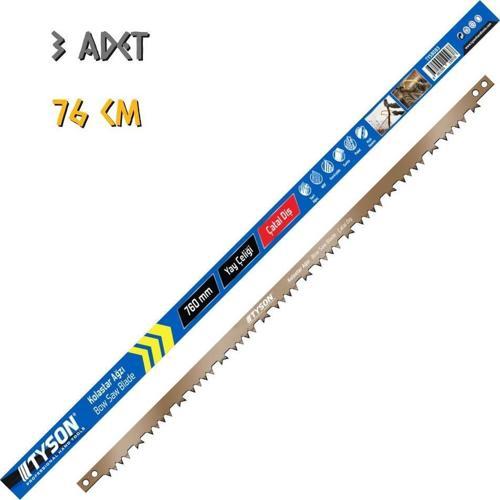 Tyson Kolastar Ağzı Çatal Diş Testere Bıçağı 76 cm. - 3 Adet