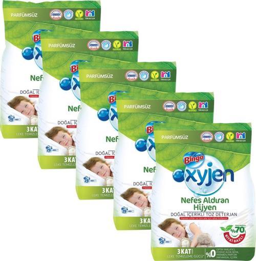 Oksijen Doğal Içerikli Toz Çamaşır Deterjanı 4 kg x 5 Adet (20 kg)