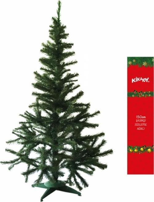 Yılbaşı Çam Ağacı 150 cm 220 Dal Plastik Ayaklı - Christmas Çam Ağacı - Noel Ağacı