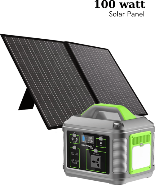 100 Watt 18 Volt 5.5 Amper Solar Monokristal PV Modüllü Katlanabilir Çantalı Güneş Paneli