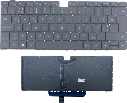 Huawei 14 AMD 2020 Notebook Klavyesi, Siyah TR - Işıklı / KL1010