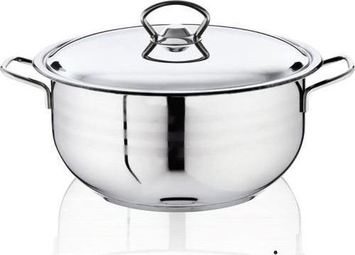 Bestinox 24x12 cm Tel Kulplu Çelik Kapaklı Çelik Derin Tencere-4.75 Litre