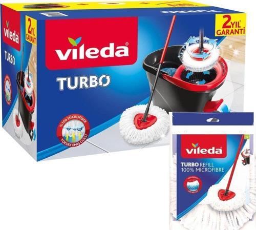 Turbo Pedallı Temizlik Seti + Yedek Paspas