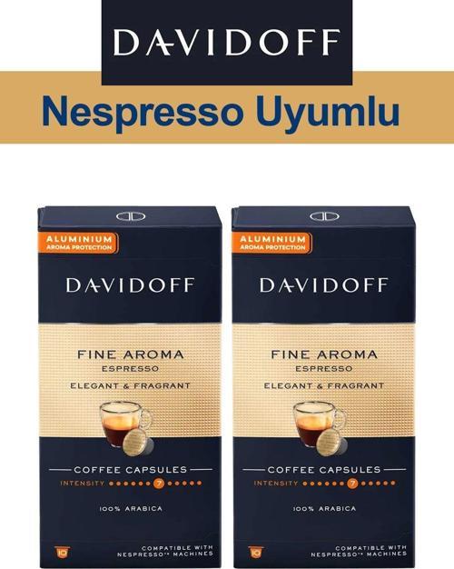 Nespresso Uyumlu Kapsül Kahve Fine Espresso 2 x 10 adet