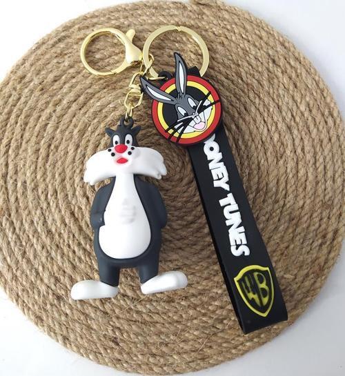Anahtarlık Looney Tunes Sylvester Silikon Anahtarlık Çanta Süsü