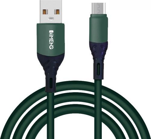 6A 100W UsbA to Micro Data ve Hızlı Şarj Kablosu ML60 Yeşil