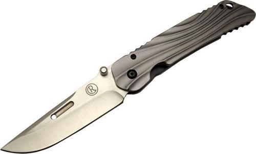 Lanmark Umnumzaan T 50 Gri Kamp Çakı 22,5cm - Manuel, Kemerlikli, Oluklu