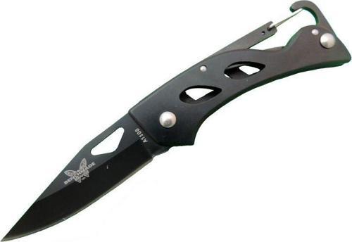 Benchmade A1103B Siyah Kamp Çakı 15 cm - Kancalı Metal Saplı