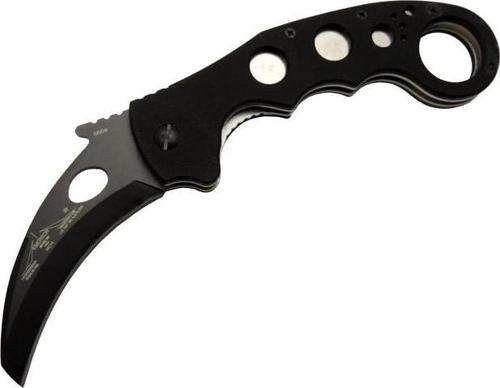 Böker Emerson 0504 BK Siyah Karambit Kamp Çakı 20cm- Manuel, Kemerlikli