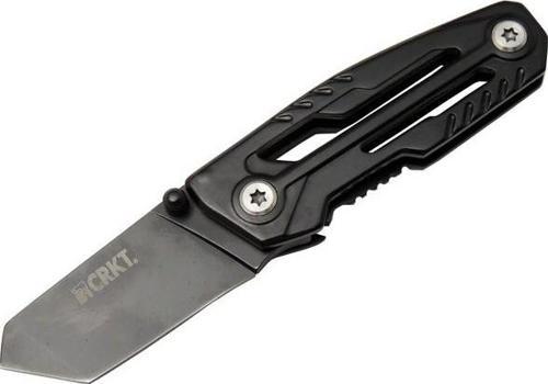 Crkt Trasher 1065BK Kamp Çakı 11,5 cm - Siyah, Metal Sap